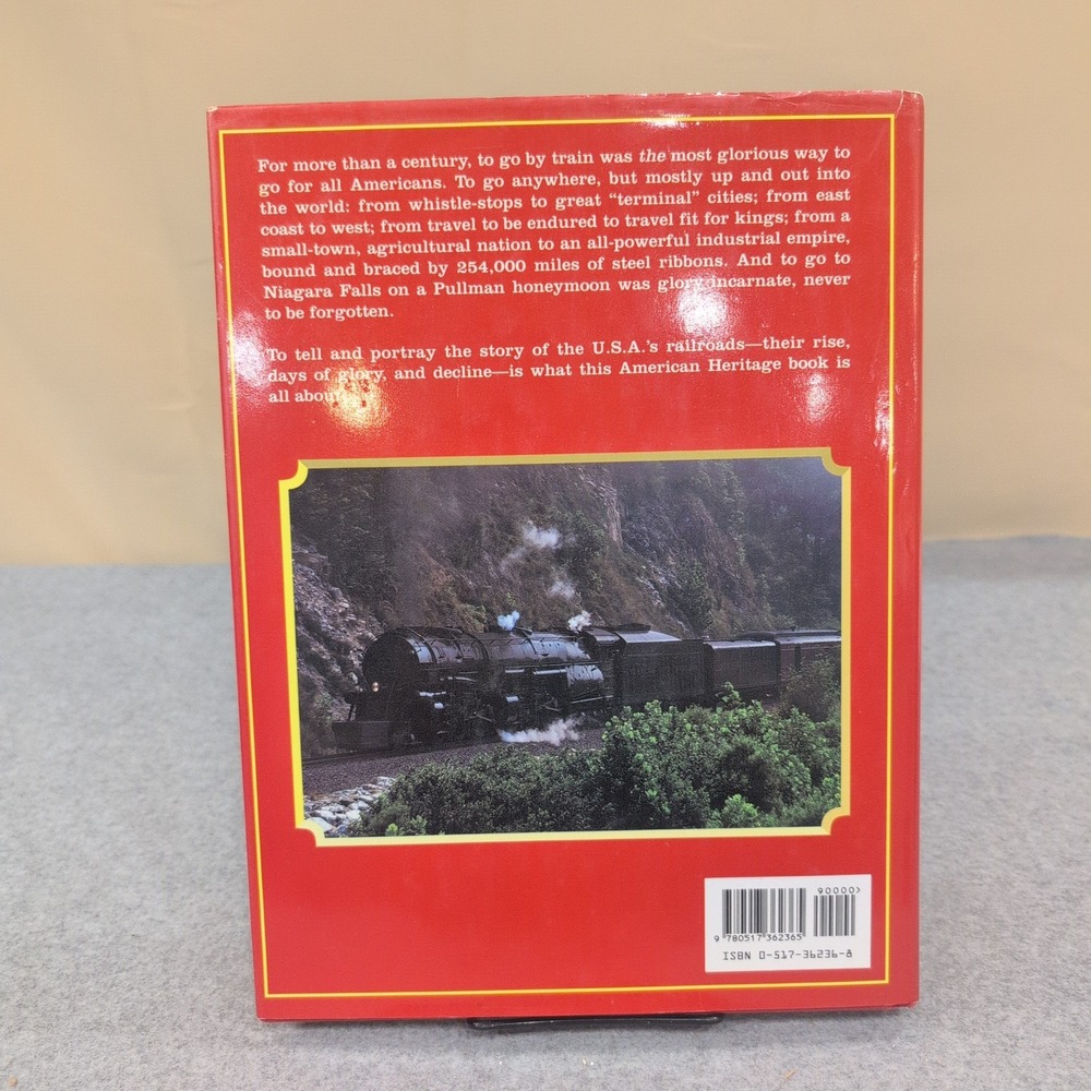 American Heritage History of Railroads in America Oliver Jensen Hardcover Book - Picture 2 of 4